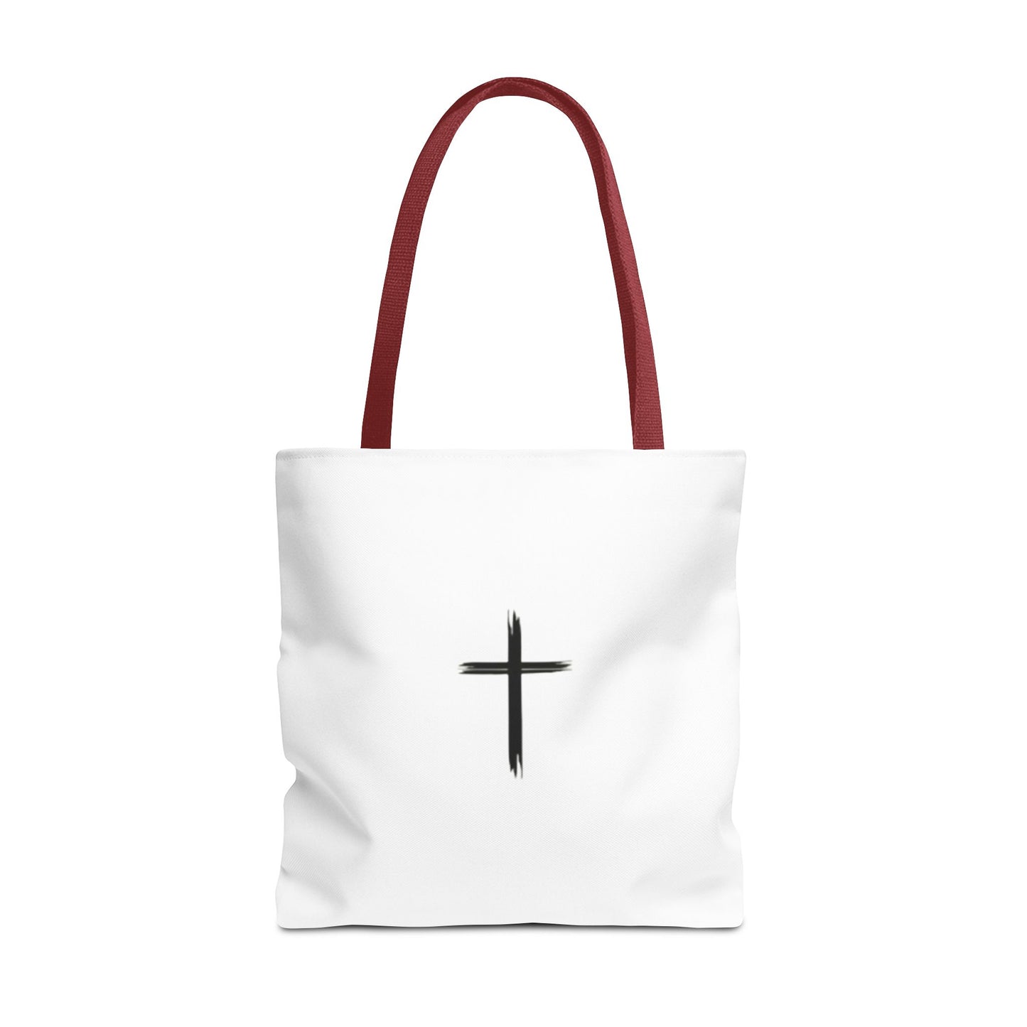 Minimalist Cross Design Tote Bag - Stylish Faith-Inspired Carryall