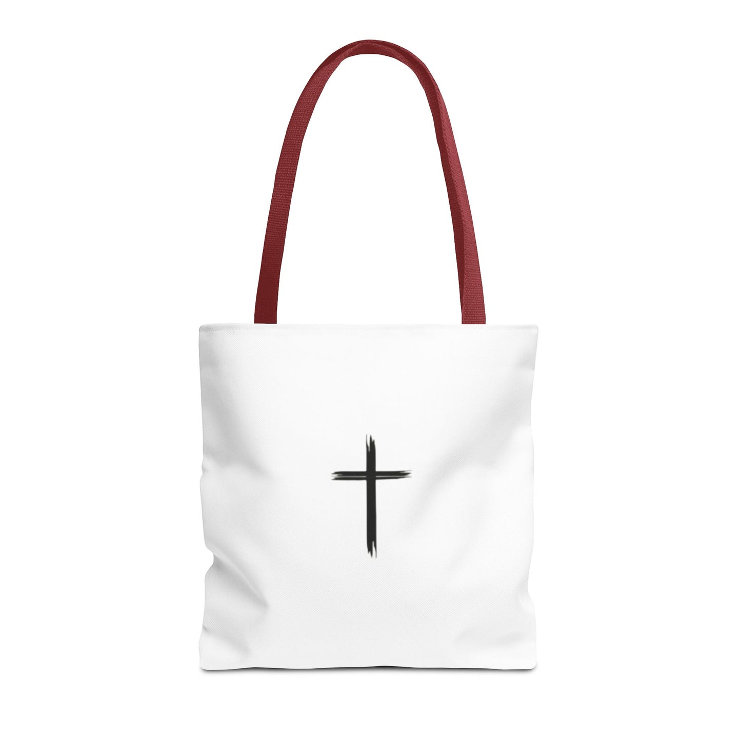 Minimalist Cross Design Tote Bag - Stylish Faith-Inspired Carryall