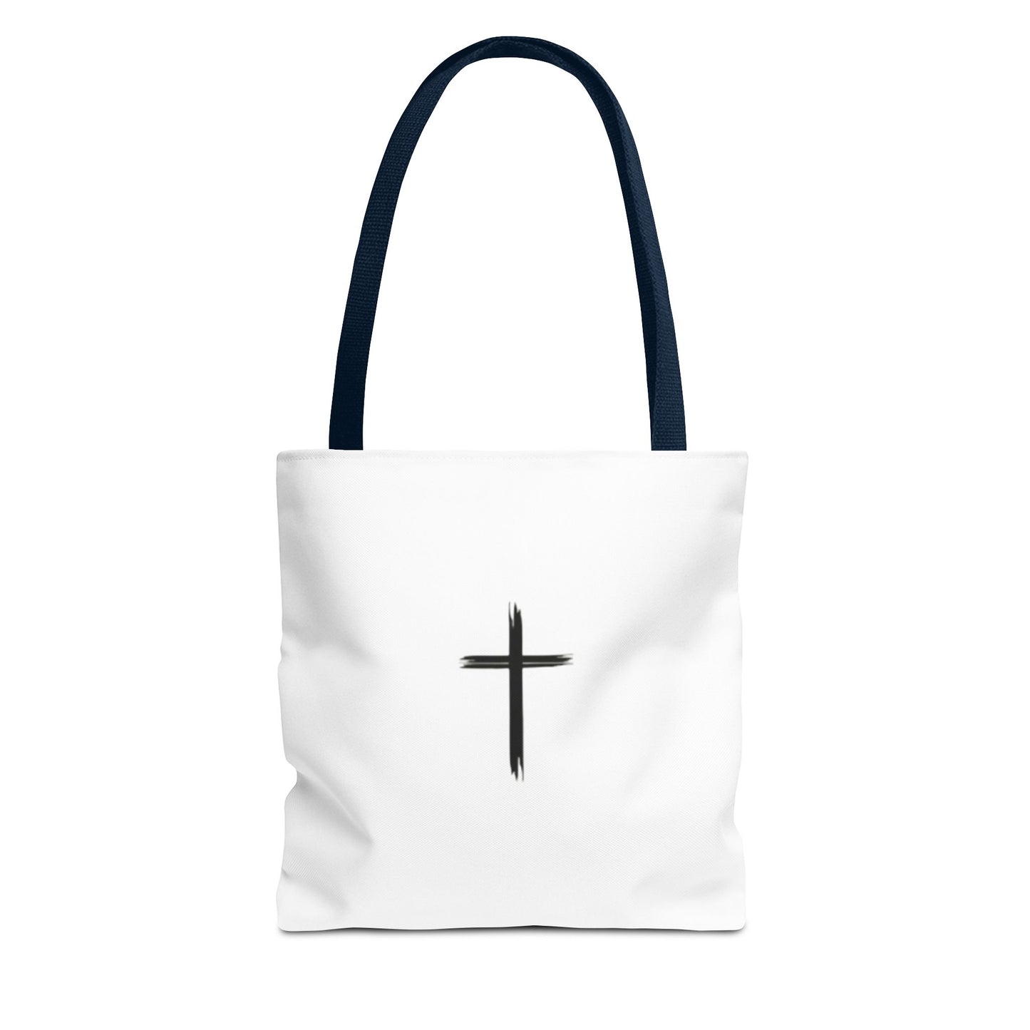 Minimalist Cross Design Tote Bag - Stylish Faith-Inspired Carryall