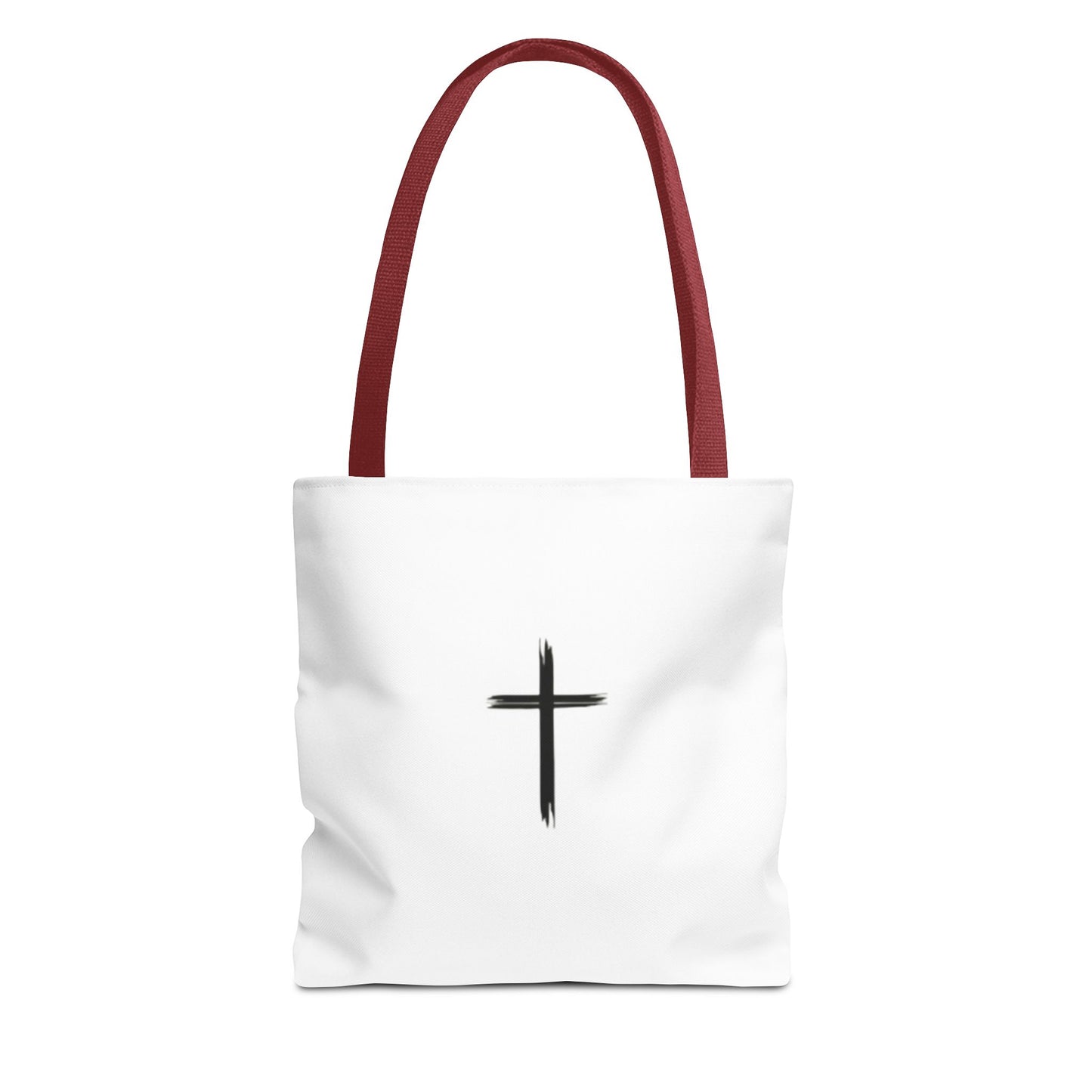 Minimalist Cross Design Tote Bag - Stylish Faith-Inspired Carryall