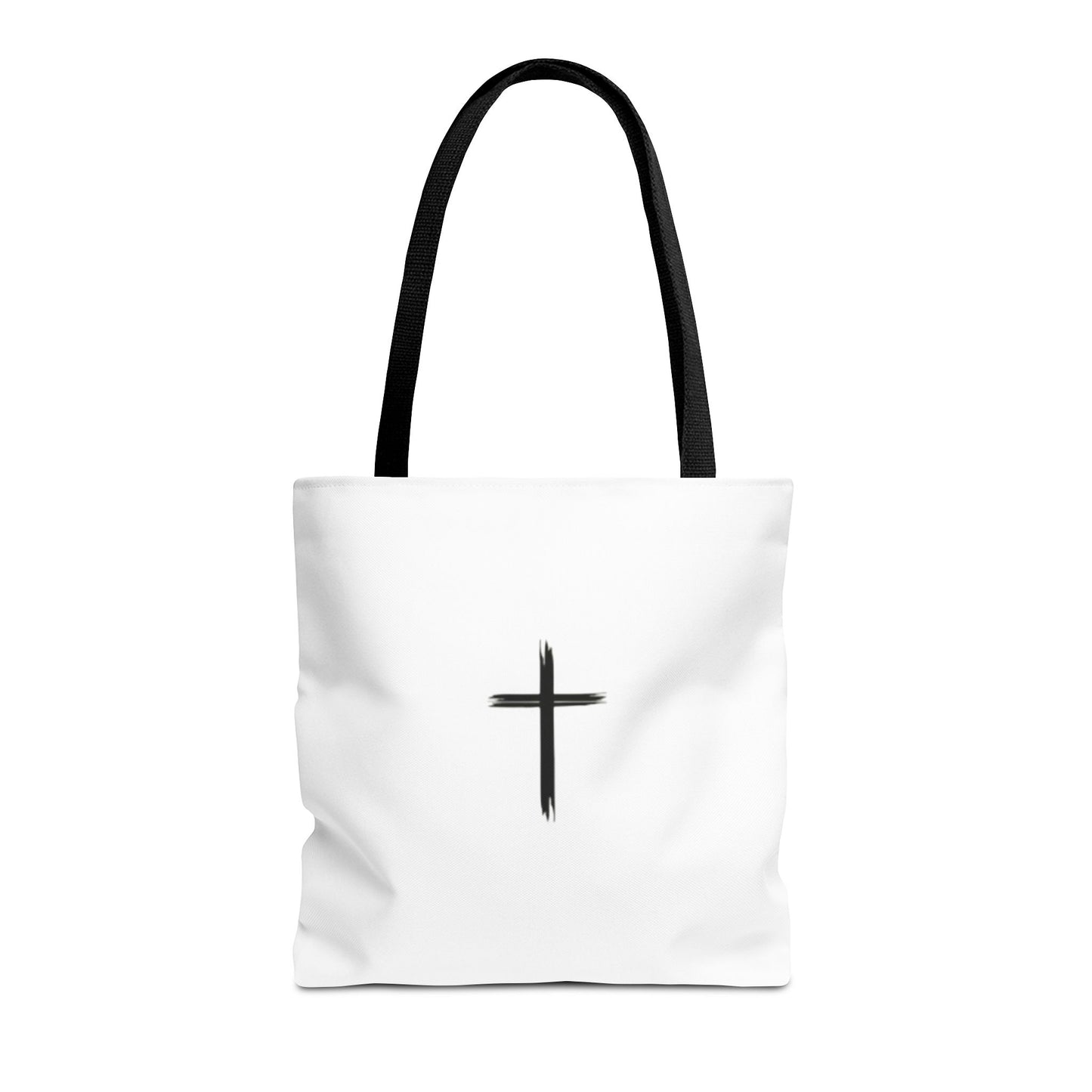 Minimalist Cross Design Tote Bag - Stylish Faith-Inspired Carryall