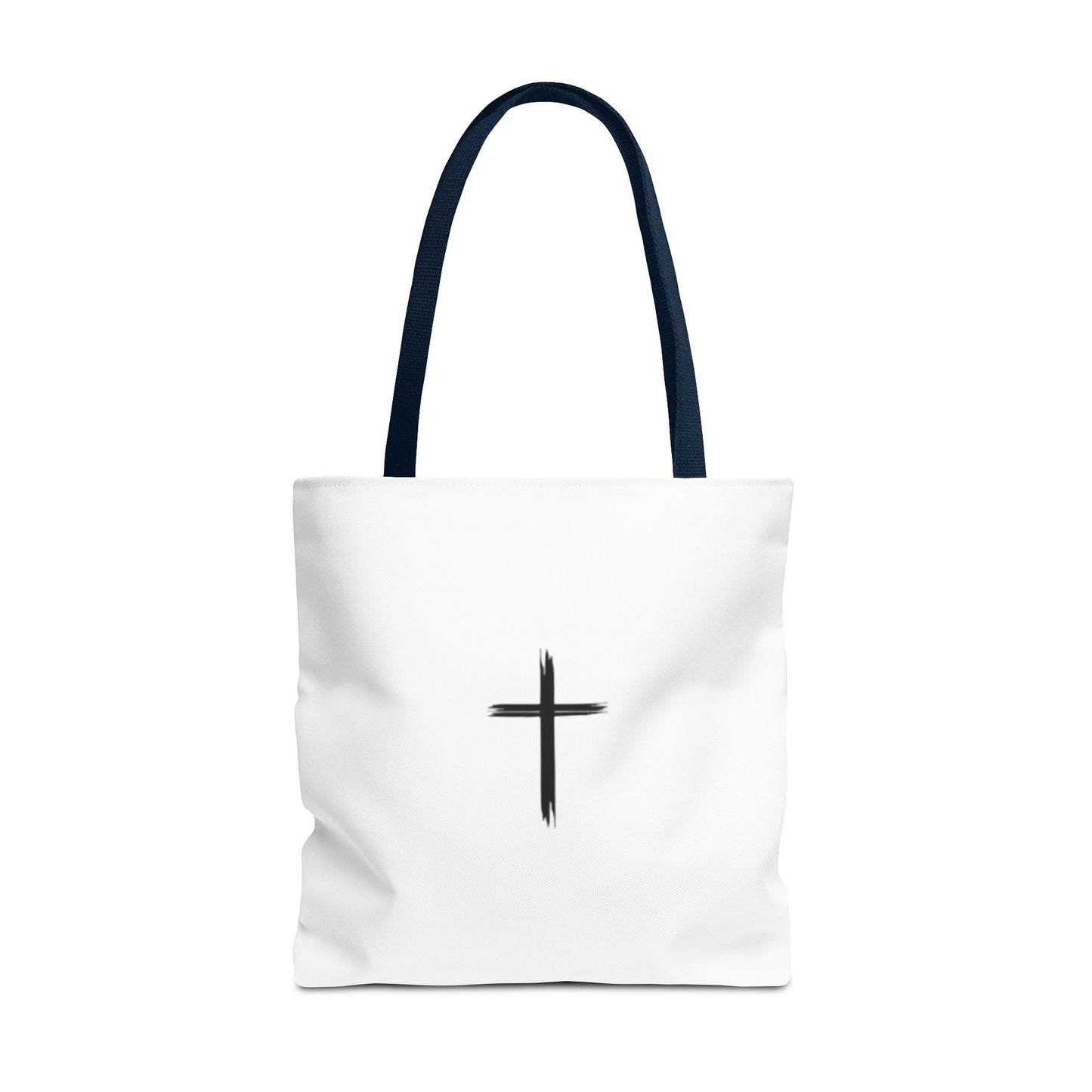 Minimalist Cross Design Tote Bag - Stylish Faith-Inspired Carryall