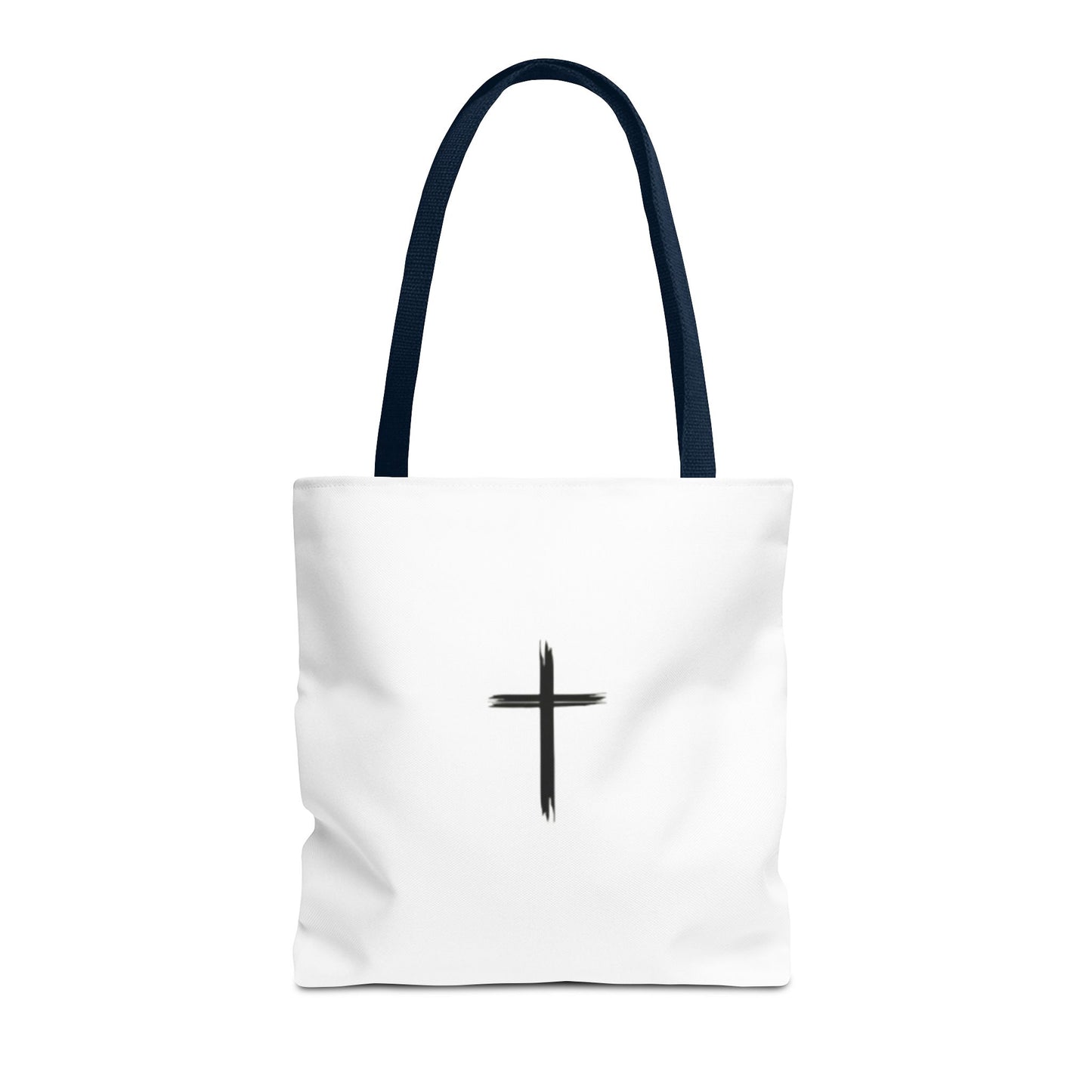 Minimalist Cross Design Tote Bag - Stylish Faith-Inspired Carryall